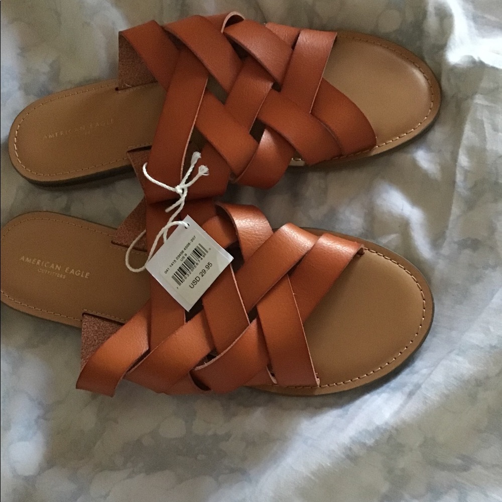 American Eagle Woven Slide Sandal